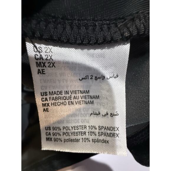 Alfani Velvet Wrap Top Womens 2X Gray Black Velvet Holiday Evening Glam Party - Picture 5 of 10